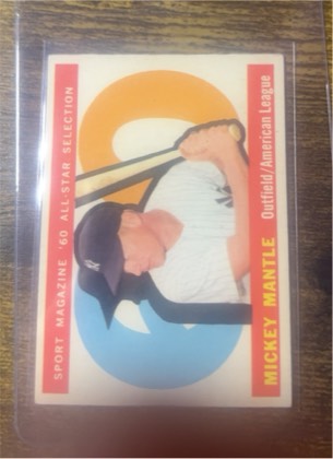 Mickey Mantle graded 6 & below