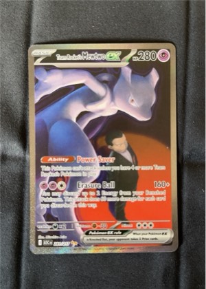 Team Rocket's Mewtwo ex, graded 7.5