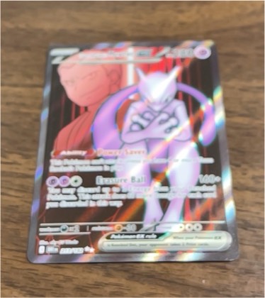 Team Rocket's Mewtwo ex graded 8.5