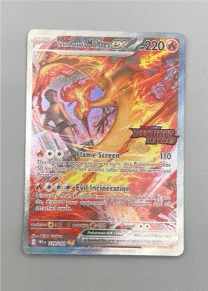 Team Rocket's Moltres ex, graded 9.5