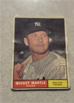 Mickey Mantle, graded 3.0