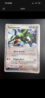 Rayquaza ex, graded 7.0