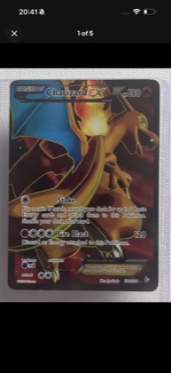 Charizard EX (100 Full Art), graded 9.5