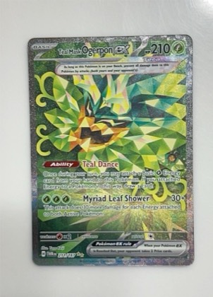 Teal Mask Ogerpon ex, graded 7.5