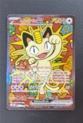 Meowth ex, graded 8.5