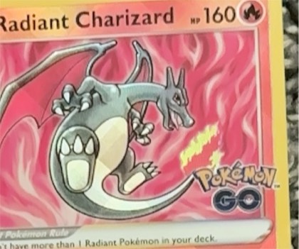 Radiant Charizard graded 9