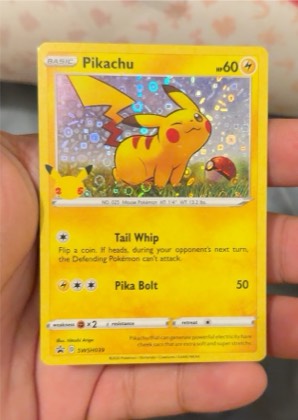 Pikachu - SWSH039 graded 6 & below