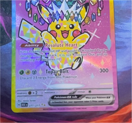 Pikachu ex, graded 2.5