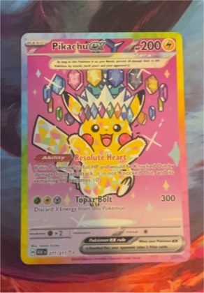 Pikachu ex, graded 5.5