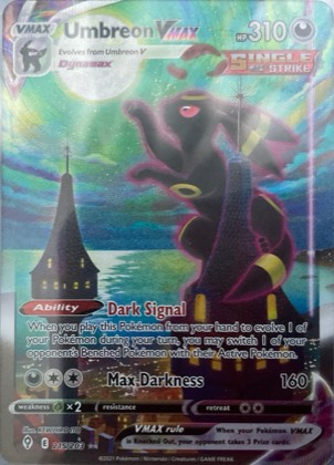 Umbreon VMAX (Alternate Art Secret), graded 9.5