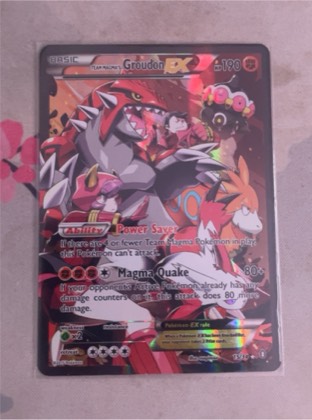 Team Magma's Groudon EX, graded 7.5