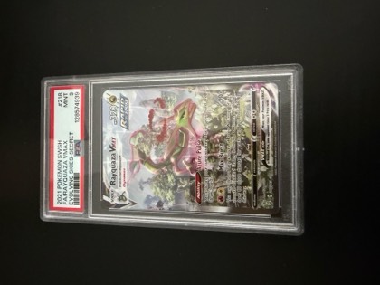Rayquaza VMAX (Alternate Art Secret), graded 9.5