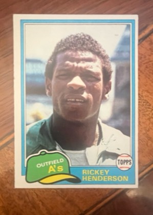 Rickey Henderson, graded 7.5