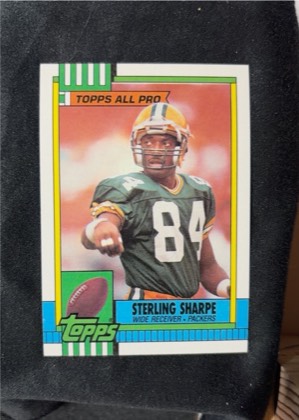 1990 Topps Sterling Sharpe, graded 6.5