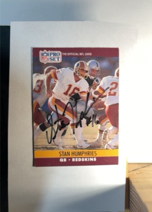 Stan Humphries, graded 2.5