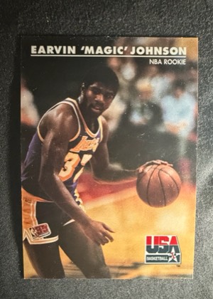 1992 SkyBox USA Magic Johnson, graded 6.0