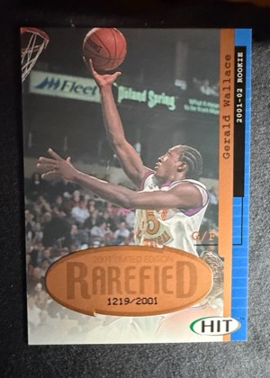 2001-02 Sage Hit Rarefied Gerald Wallace #R27, graded 7.5