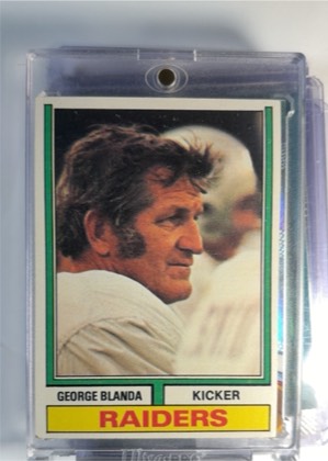 George Blanda, graded 7.5