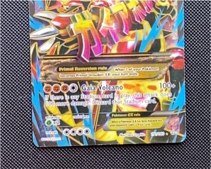Primal Groudon EX (Omega - 151 Full Art), graded 7.5