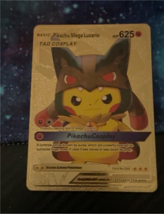 Pikachu Mega Lucario, graded 5.0