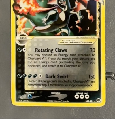 Charizard Star (Delta Species), graded 3.5