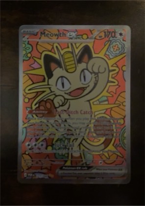 Meowth ex, graded 8.5