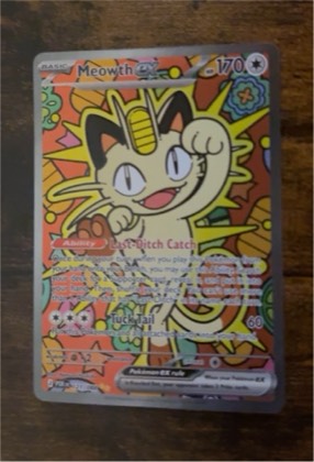 Meowth ex, graded 8.5
