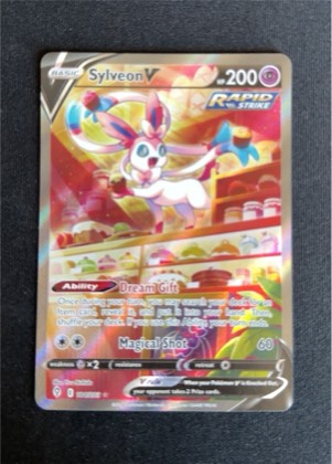 Sylveon V (Alternate Full Art), graded 8.5
