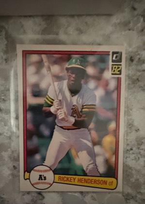 Rickey Henderson, graded 7.5