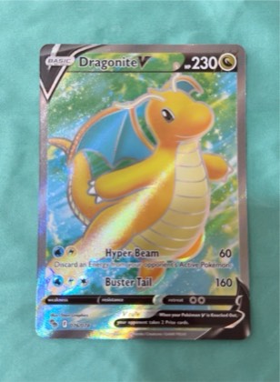 Dragonite V (Full Art), graded 6.0