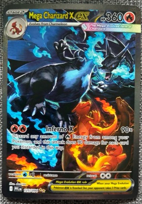 Mega Charizard X ex, graded 3.0