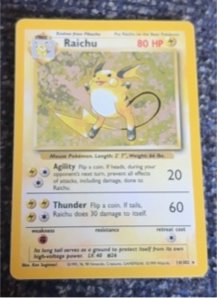 Raichu graded 8