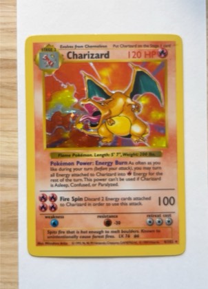Charizard, graded 4.5