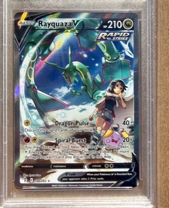 Rayquaza V (Alternate Full Art), graded 9.5