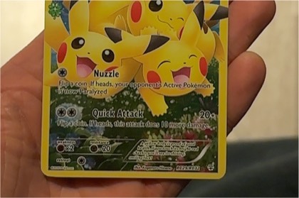 Pikachu (Full Art), graded 7.0