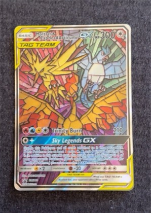 Moltres & Zapdos & Articuno GX, graded 9.5