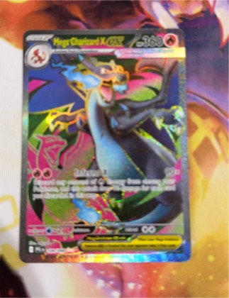 M Charizard EX (X) (Secret), graded 2.5