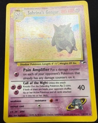 Sabrina's Gengar, graded 7.5