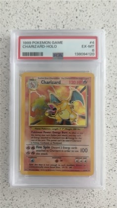 Charizard graded 6 & below