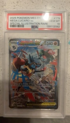 Mega Lucario ex, graded 9.5