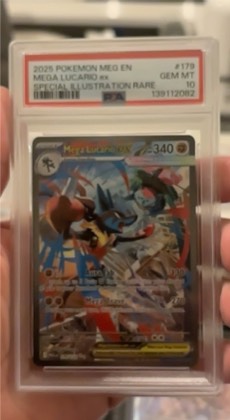 Mega Lucario ex, graded 9.0