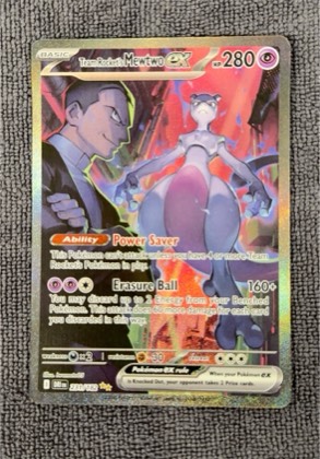 Team Rocket's Mewtwo ex, graded 8.5