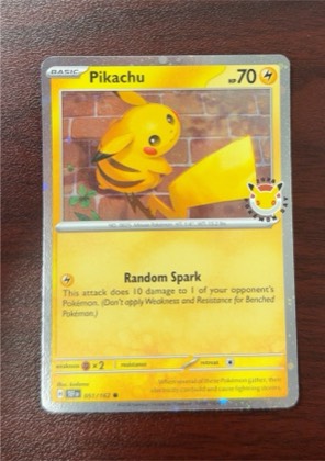 Pikachu, graded 8.5