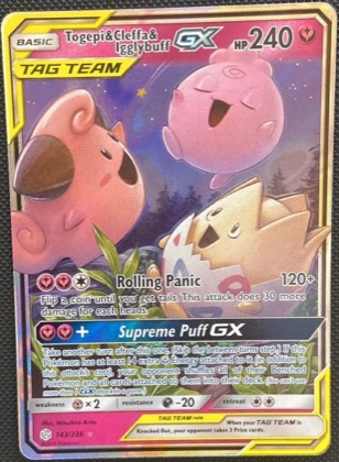 Togepi & Cleffa & Igglybuff GX, graded 7.5