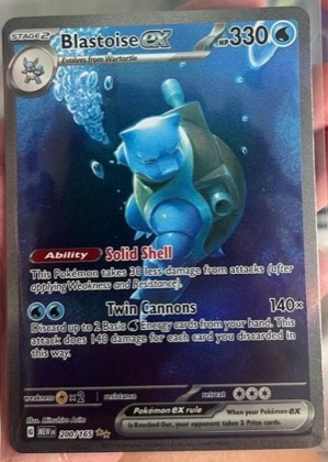 Blastoise ex, graded 9.5