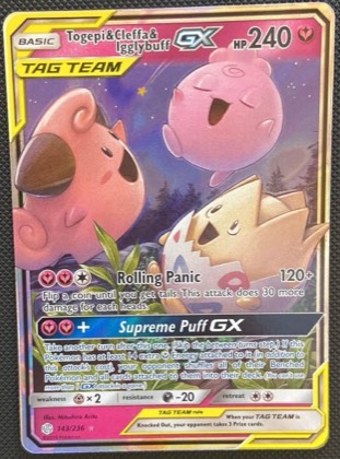 Togepi & Cleffa & Igglybuff GX, graded 7.0