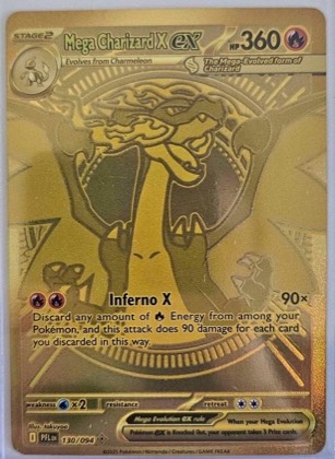 Mega Charizard X ex, graded 9.0