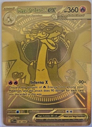 Mega Charizard X ex, graded 7.5