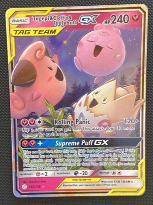 Togepi & Cleffa & Igglybuff GX, graded 10.0