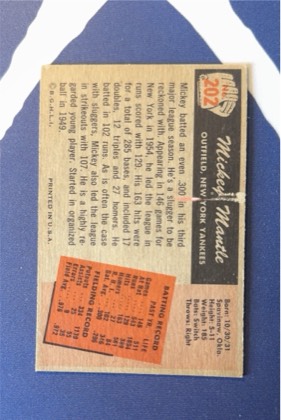 Mickey Mantle, graded 7.0